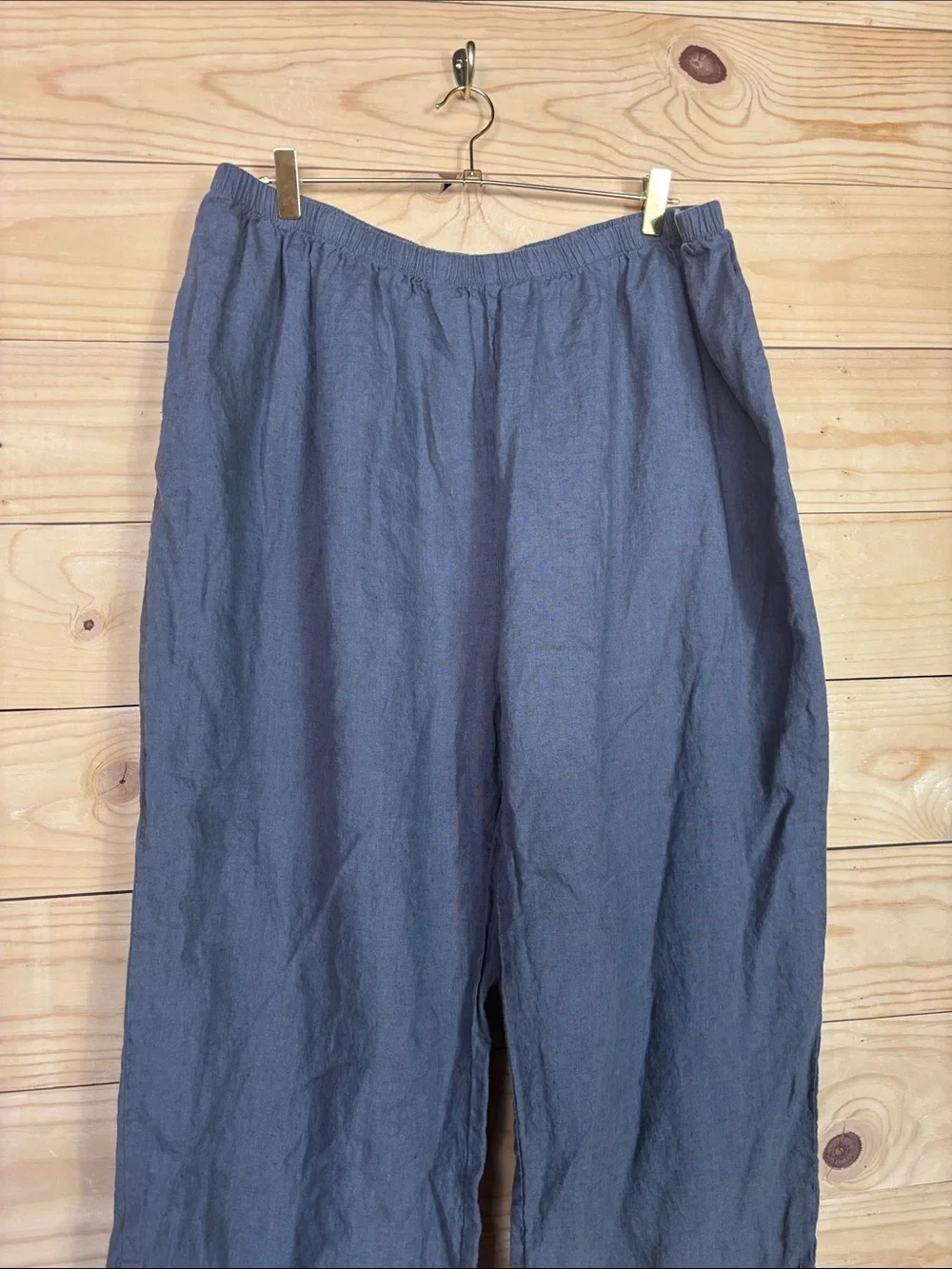 Flax dark gray linen pants size 3G 24‎